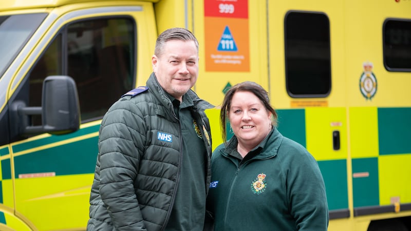 Angie and Steve Mills, who work for the London Ambulance Service, are not normally on shift together.
