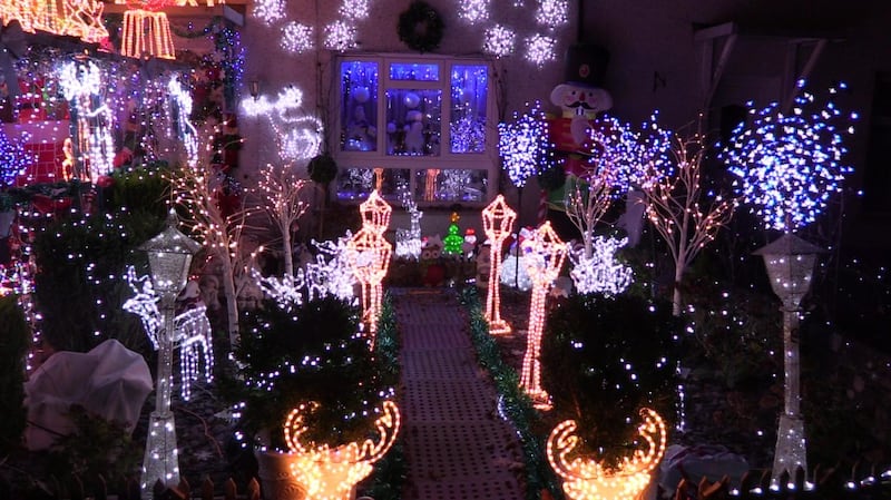The house in Cardiff has featured eye-catching displays like this for nearly two decades (Adam Hale/PA)