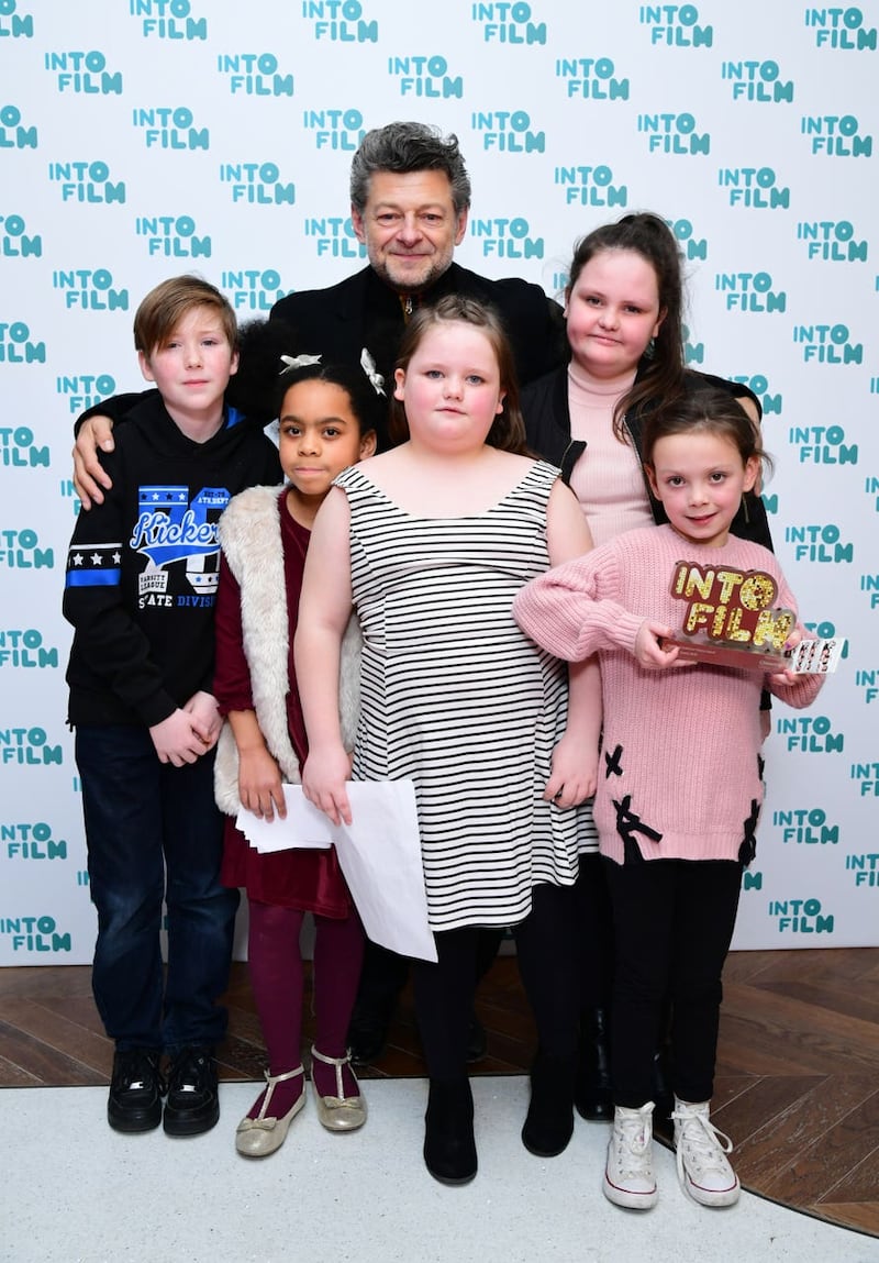 Andy Serkis presents the Rainbow Collective with the audience choice award