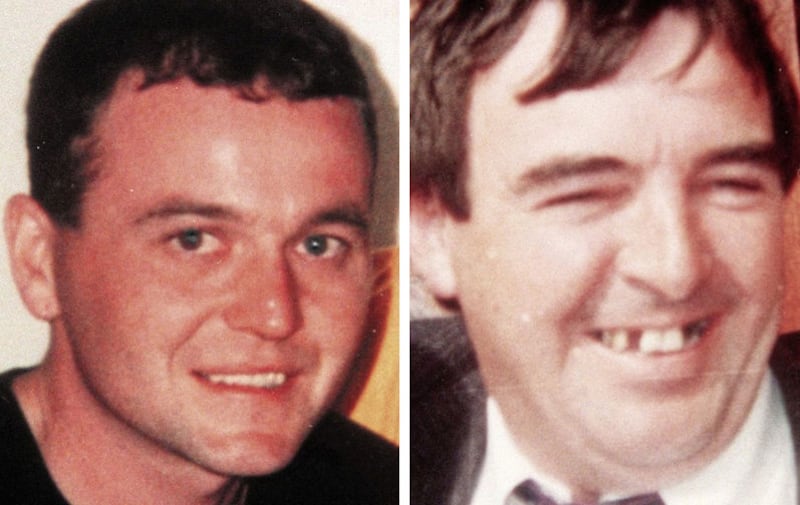 Gary Convie (left) and Eamon Fox were shot dead by the UVF in 1994