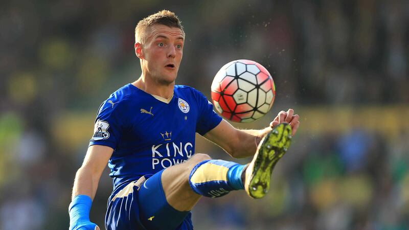 Leicester City's Jamie Vardy during the game against Norwich at Carrow Road on Saturday<br />Picture: PA