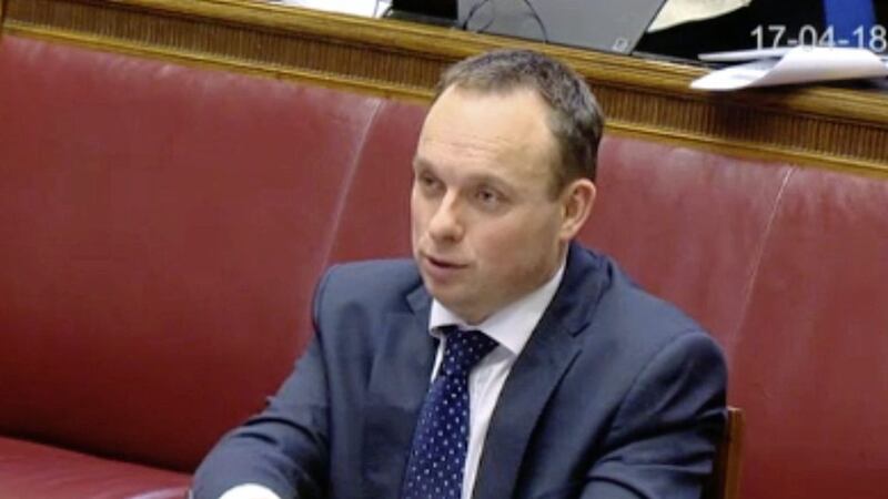 Ex-DUP special adviser Andrew Crawford at the RHI inquiry 