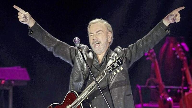 Neil Diamond performed at the SSE Arena in Belfast on Sunday night as part of his 50th anniversary tour. Picture by Cliff Donaldson 