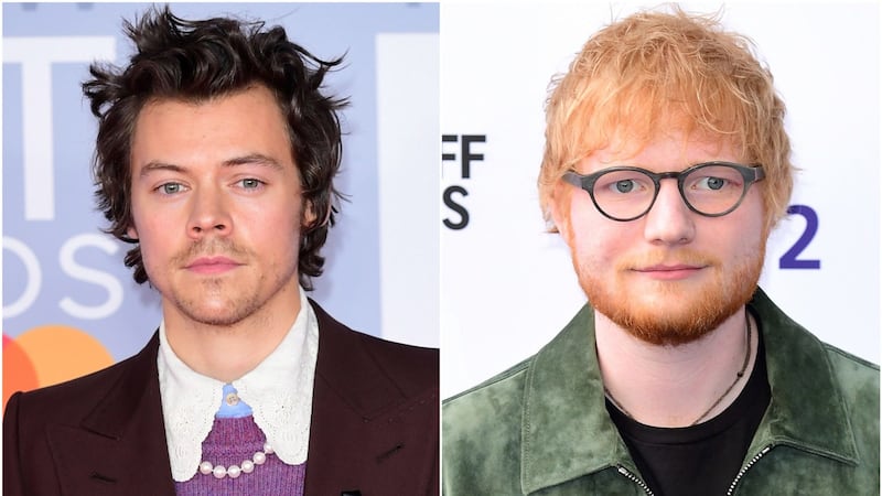 Harry Styles and his former One Direction bandmates remain a feature on the list.