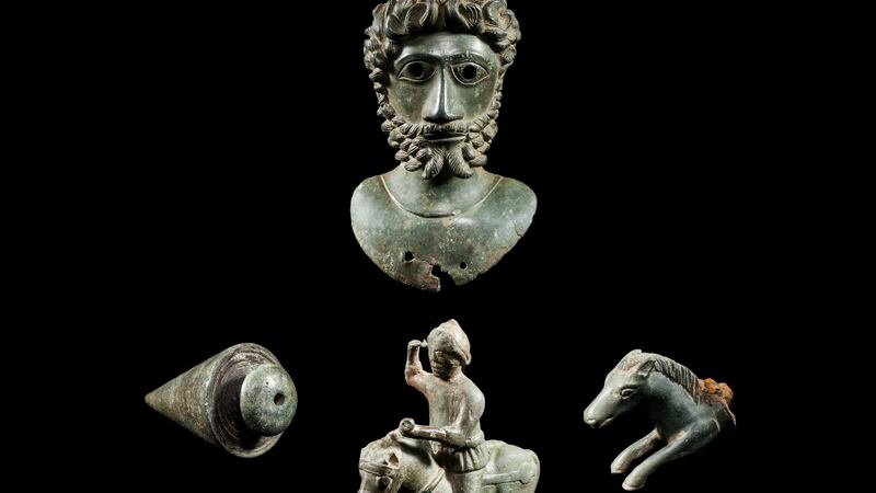The Roman hoard was found by metal detectorists in a field near Ampleforth, North Yorkshire.