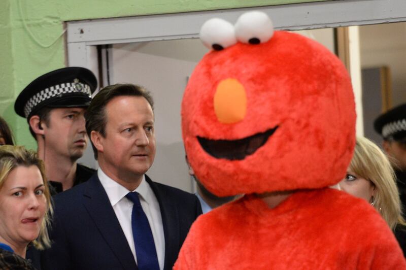 David Cameron and Bobby 'Elmo' Smith
