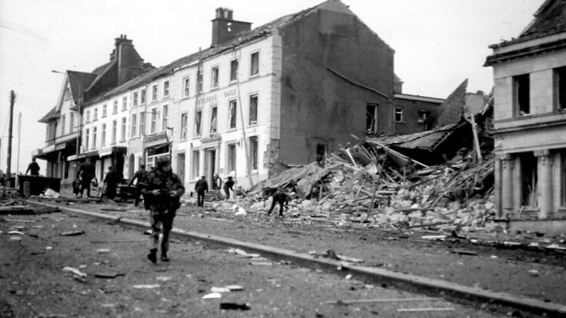 The town's bus station was demolished and more than 20 businesses on Broad Street wrecked by a huge IRA bomb in May 1993 that treated Magherafelt as an "economic target". It was one of four bombs around the north that week that caused more than £25m worth of damage.