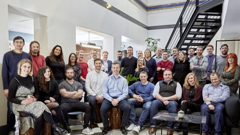Ignite NI Propel pre-accelerator 2019 teams pictured with Ignite chief executive Tristan Watson, entrepreneur in residence Ian Browne, programme associate Kate Nutt and Chris McClelland, managing director of IgniteNI 