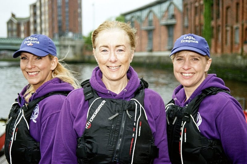 Jo Myles, Gwyneth Hinds and Joanne Rocks from the Lagan Dragons, Northern Ireland&#39;s only breast cancer survivors dragon boat team, are gearing up to host their first ever regatta on the River Lagan on June 3. The event will see 420 rival dragon boat paddlers competing, and host a number of family friendly activities including a barbecue, craft tables, face painting and a raffle 