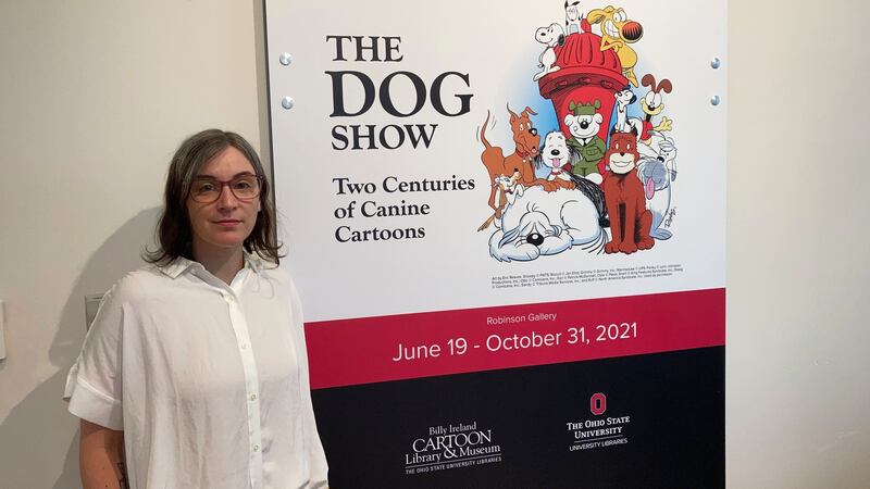 The exhibit in Ohio includes more than 100 canine characters, from Scooby-Doo to Santa’s Little Helper from The Simpsons.