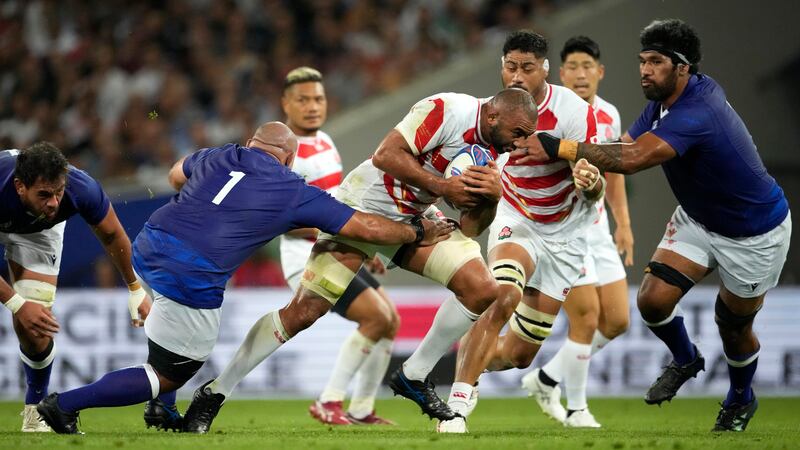 Japan battled their way to victory over Samoa in Toulouse (Christophe Ena/AP)