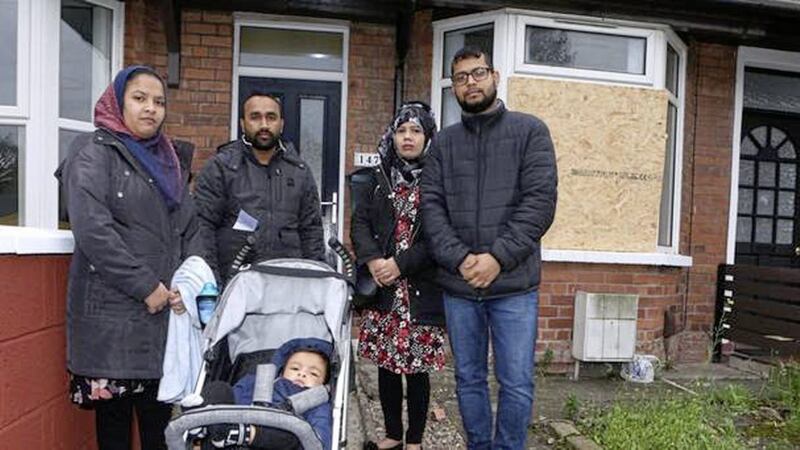 The Rahman family&#39;s home on the York Road was targeted in a brick attack. Picture by Matt Mackey/Presseye 