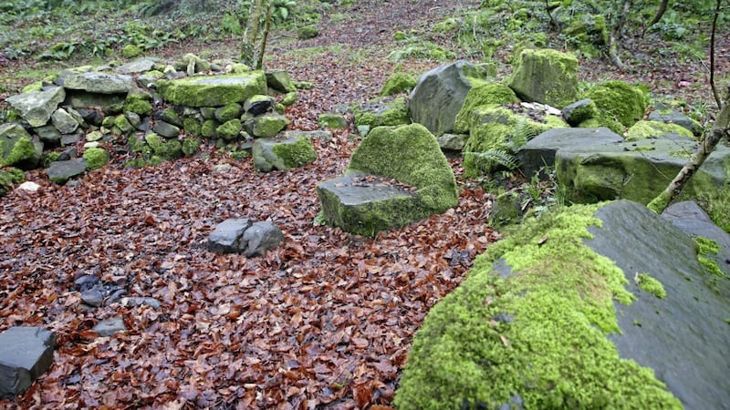 The Mass Rock at Colin Glen includes an altar and the priests chair. Picture by Mal McCann 