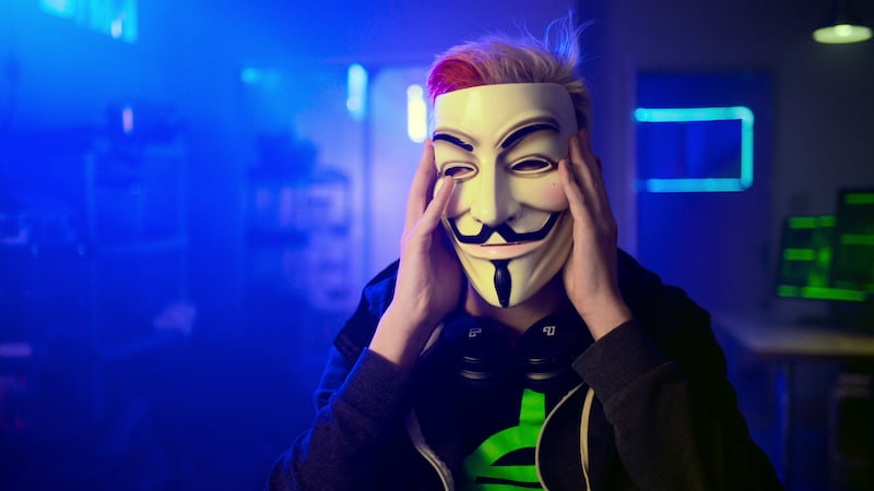 Anonymous was identified by a distinctive mask