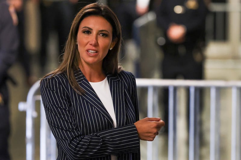 Alina Habba, attorney for former president Donald Trump, claimed that the judge in his civil fraud case did not ‘even understand basic principles of finance’ (Yuki Iwamura/AP)