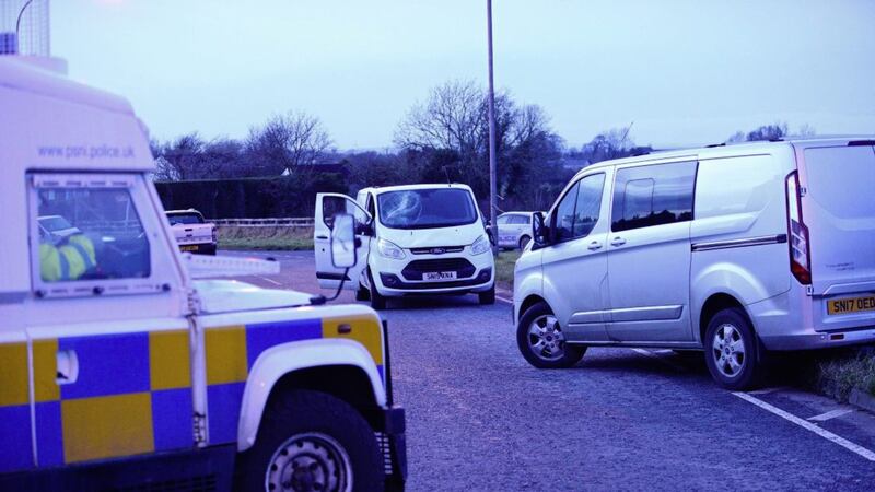 Three people have been injured in a stabbing at St Colman&#39;s cemetery in Co Armagh. Picture by Arthur Allison, Pacemaker 