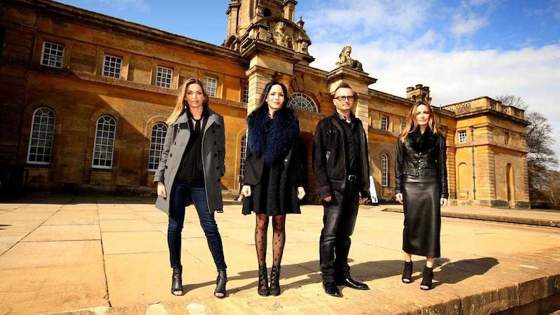 Caroline, Andrea, Jim and Sharon Corr at Blenheim Palace in Oxfordshire. Picture by Chris Radburn, Press Association