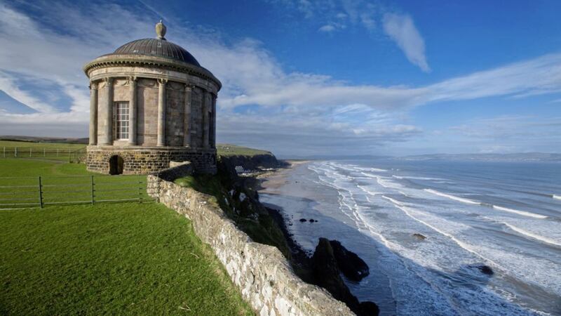 The clifftop Mussenden Temple in Co Derry 