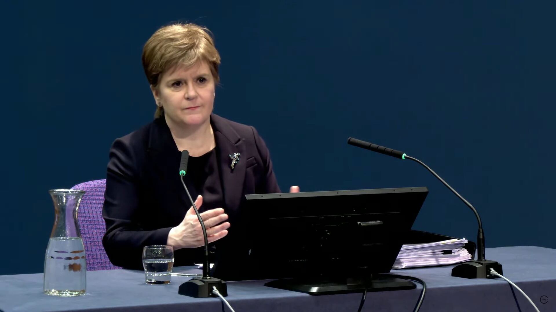 Former Scottish first minister Nicola Sturgeon giving evidence to the UK Covid-19 Inquiry