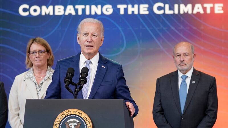 President Joe Biden announces new measures aimed at helping communities deal with extreme weather (Evan Vucci/AP)