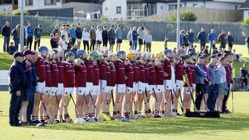 Cushendall are hoping to secure their final place against Ballycastle Picture: Philip Walsh. 
