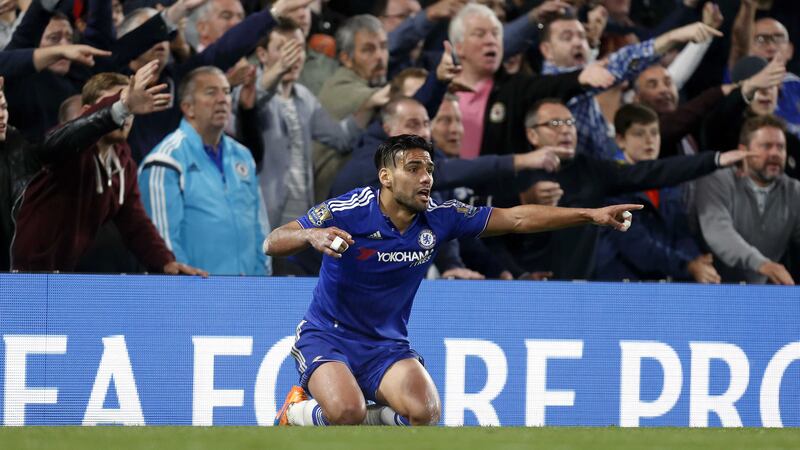 Chelsea's Radamel Falcao is denied a penalty at Stamford Bridge on Saturday, one of Jose Mourinho's main gripes following the defeat to Southampton<br />Picture: PA&nbsp;