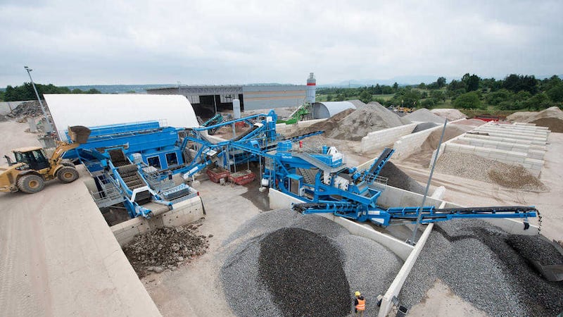 A recycling plant for construction and demolition waste from CDE in Stuttgart, Germany 