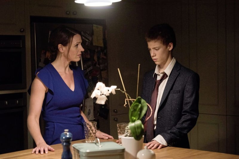 &nbsp;Suranne Jones as Doctor Gemma Foster and Tom Taylor as her son Tom Foster