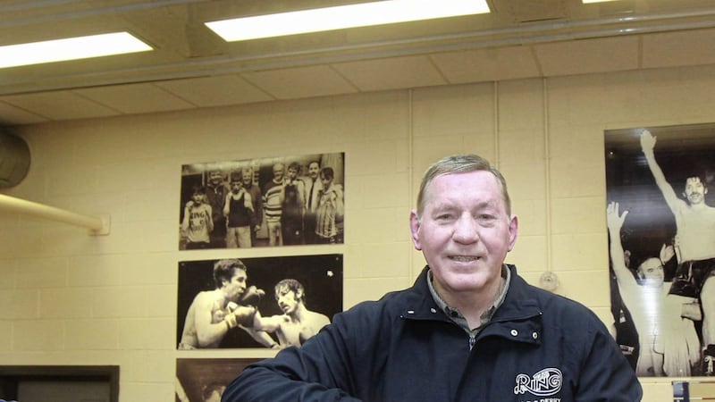 Derry boxing Legend Charlie Nash at Ring ABC. Picture Margaret McLaughlin 12-4-2018. 