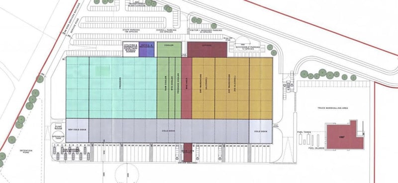 How the proposed distribution hub will look. 