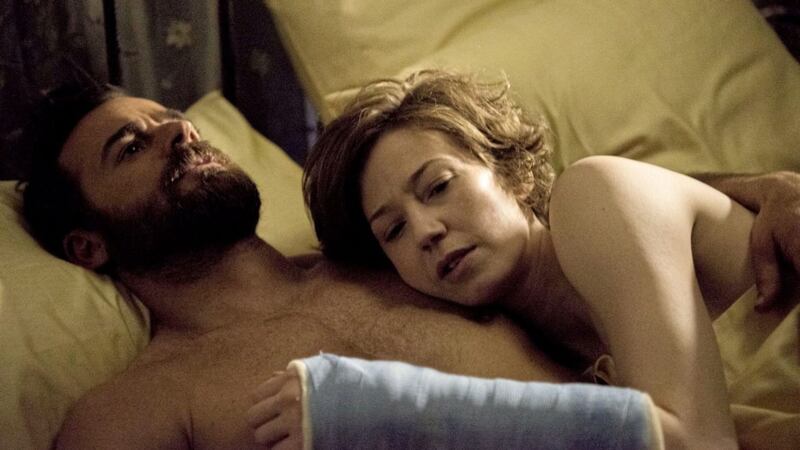 Kevin Garvey (Justin Theroux) and Nora Durst (Carrie Coon) in The Leftovers 