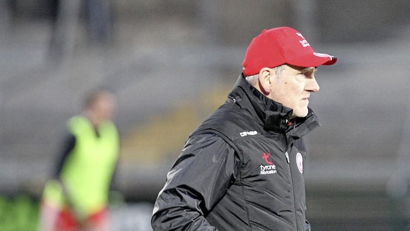 Mickey Harte&#39;s rant at BBC&#39;s Mark Sidebottom in the aftermath of last weekend&#39;s Dr McKenna Cup final shows a steely side to the Tyrone boss with which those who have played for him will be familiar Picture by Philip Walsh 