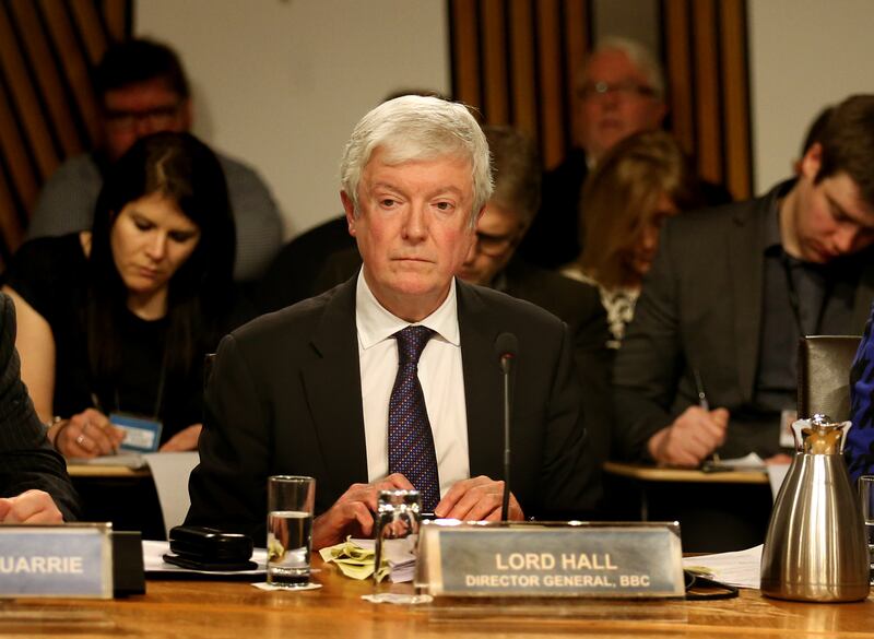 Lord Hall vowed to close the gender pay gap at the BBC (Andrew Milligan/PA)