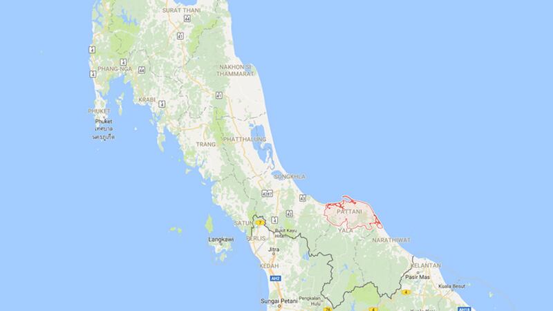 &nbsp;The car bomb attack happened in Pattani, southern Thailand. Picture: Google Maps
