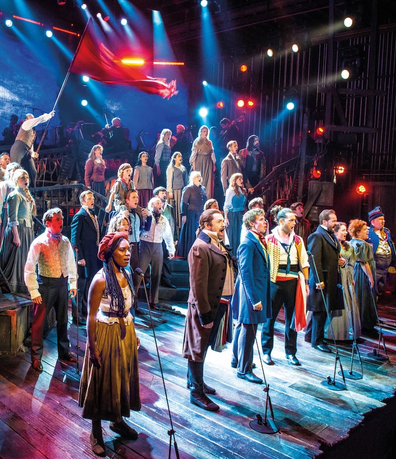Original Les Misérables – The Staged Concert cast, Gielgud Theatre London 2019. Picture by Michael Le Poer Trench. 