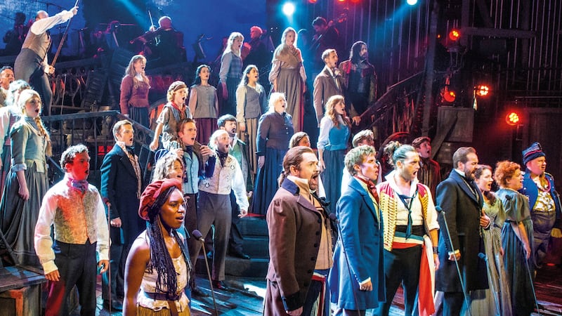 Original Les Misérables – The Staged Concert cast, Gielgud Theatre London 2019. Picture by Michael Le Poer Trench. 