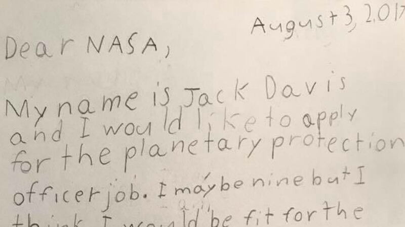 The space agency responded to Jack Davis, a self-proclaimed “guardian of the galaxy”.