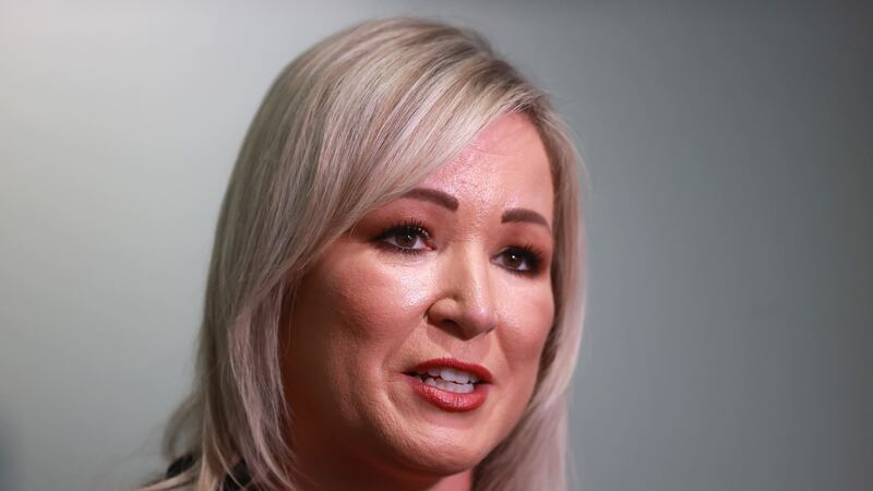 Michelle O’Neill said Chuck Feeney would be remembered for his philanthropy and contribution to peace (Liam McBurney/PA)