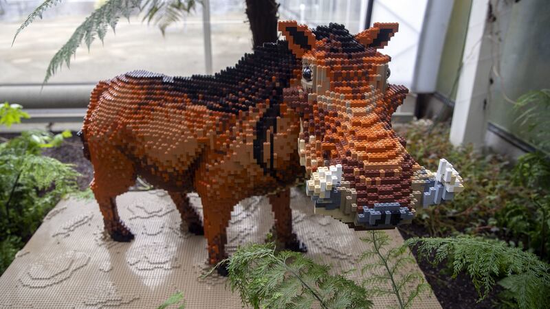 Two Lego building companies forged the sculptures for RHS Garden Wisley in Woking.