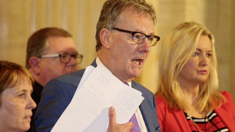 Ulster Unionist leader Mike Nesbitt at Stormont last month. Picture by Mal McCann 