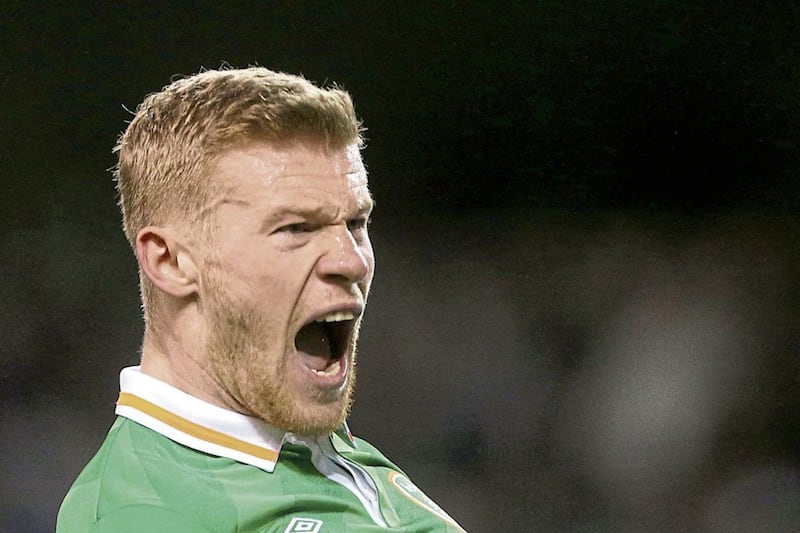 Republic of Ireland international footballer James McClean is to wear the number five jersey during Friday&#39;s match in tribute to Ryan McBride. Picture by Brian Lawless/PA Wire 