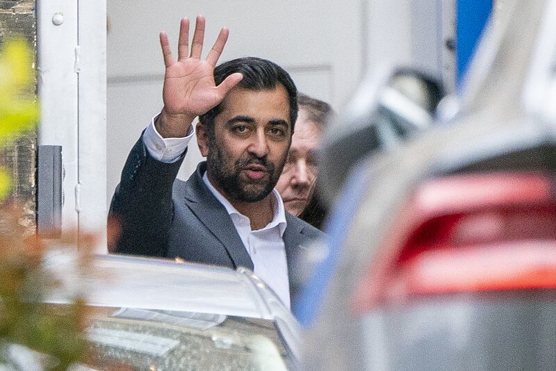 Humza Yousaf announced on Monday he is stepping down as First Minister, staying on in the job until la successor is found.