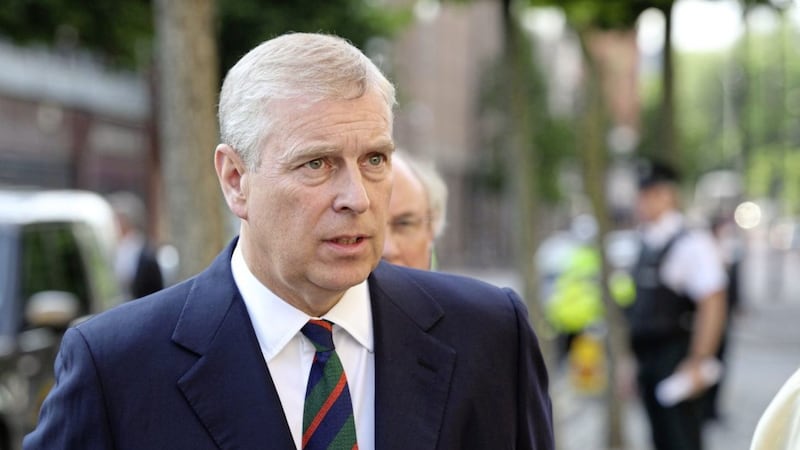 Prince Andrew attending an event in Belfast in 2014. Picture by Cliff Donaldson 