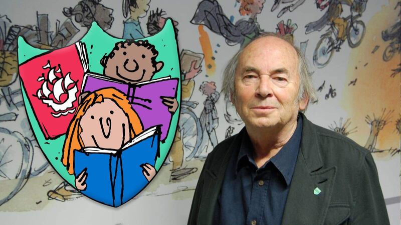 Blue Peter has unveiled a new book badge, designed by Sir Quentin Blake (BBC/PA)