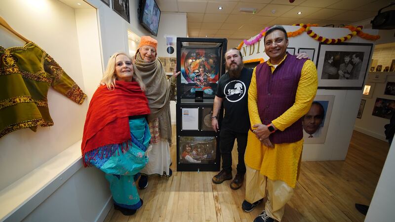 Members of the Hare Krishna movement joined more than 100 fans at the Liverpool Beatles Museum on Saturday.