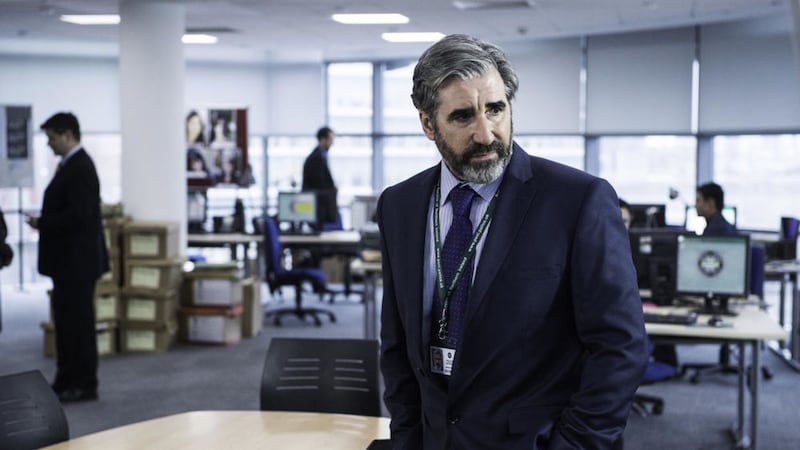 John Lynch as PSNI assistant chief constable Jim Burns in the third series of The Fall 