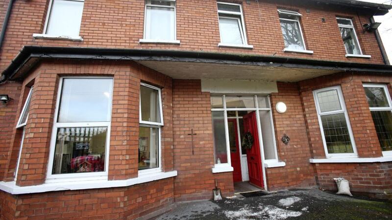 Regina Coeli House in west Belfast where staff are holding a &#39;work-in&#39;. Picture by Mal McCann 