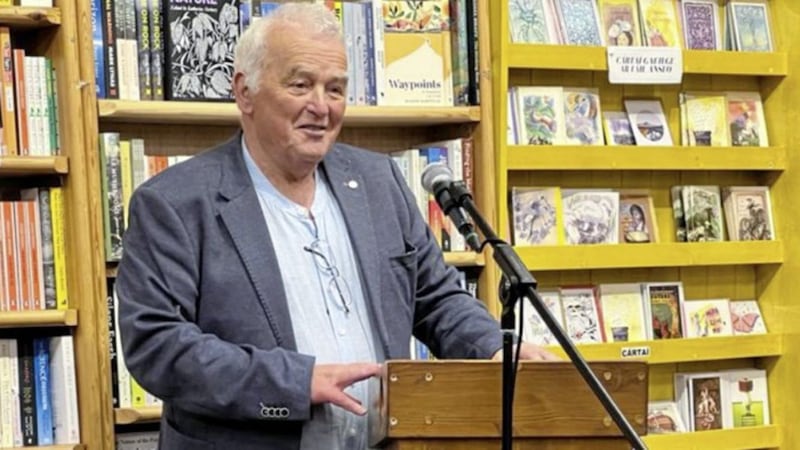 Paddy McMenamin at the launch of his memoir &#39;From Armed Struggle to Academia&#39; in Galway 