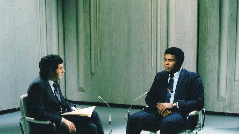 Belfast-born broadcaster Denis Tuohy interviewed Muhammad Ali for BBC Tonight programme 