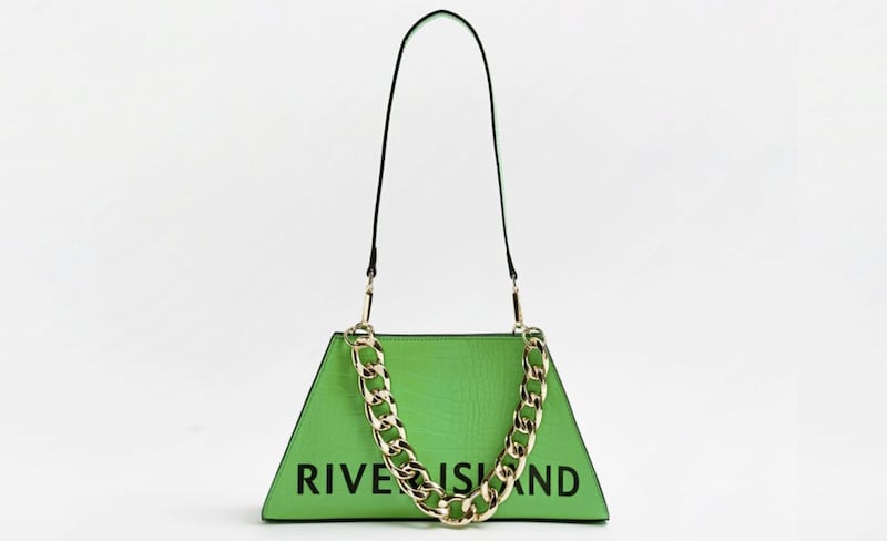 Green Croc Embossed Shoulder Bag, &pound;32, available from River Island